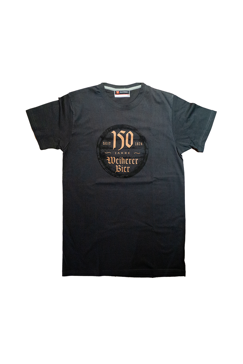 T-Shirt "150-Jahre" Bronze-Logo Größe L