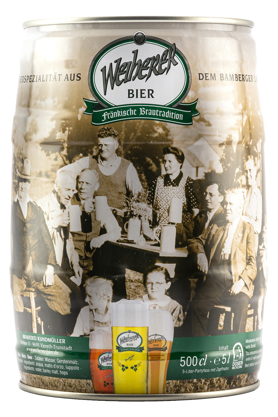 Weiherer Lager hell - Partyfass